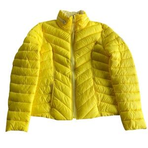 Nautica Bright Yellow Reversible Puffer Jacket